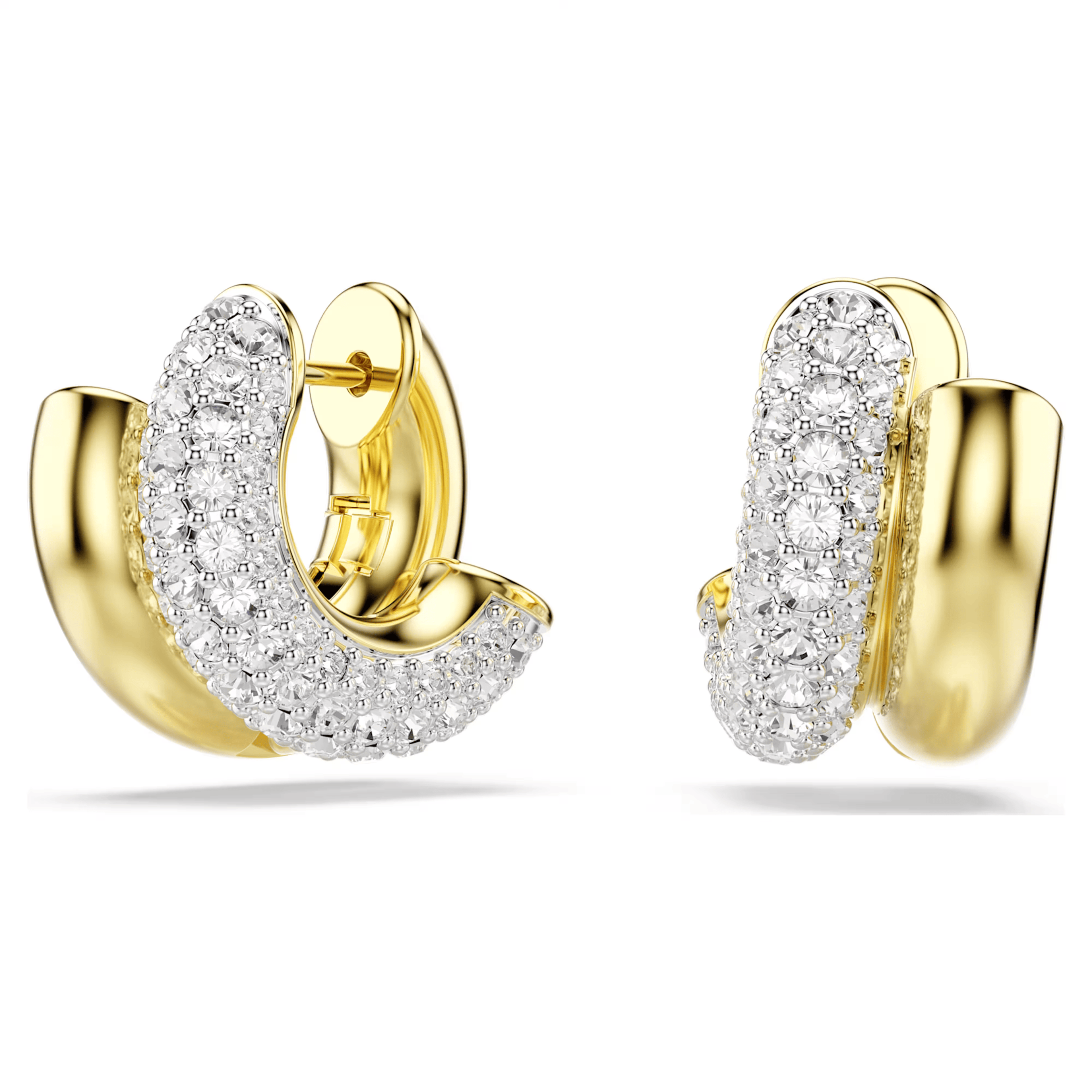 Swarovski Dextera Hald Hoop Earrings