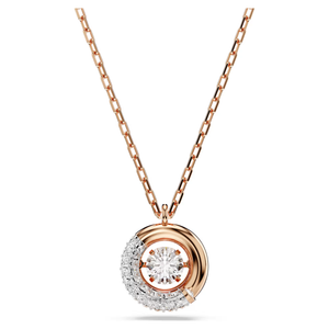 Swarovski NEW 2024 Dextera Pendant Round cut, White, Rose Gold