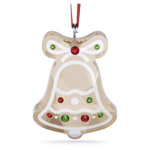 Swarovski 2024 NEW Holiday Cheers Holiday Cheers Gingerbread Bell Ornament