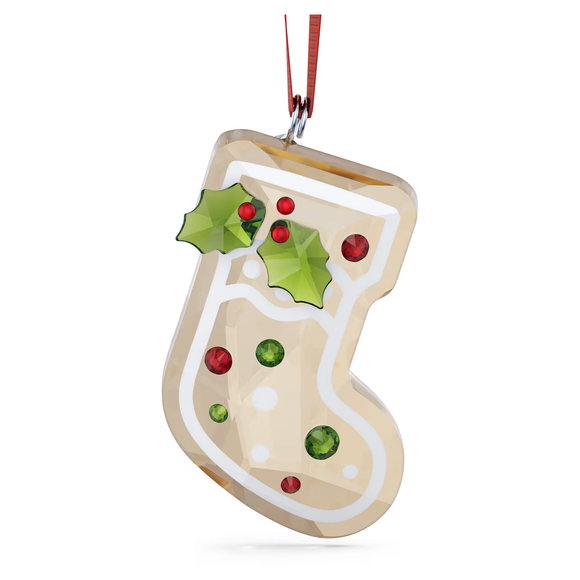 Swarovski 2024 NEW Holiday Cheers Holiday Cheers Gingerbread Stocking Ornament