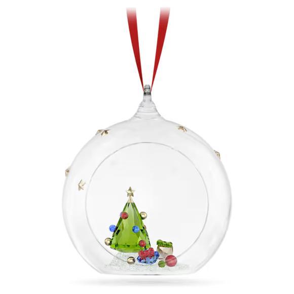 Swarovski 2024 NEW Holiday Cheers Tree and Gifts Ball Ornament