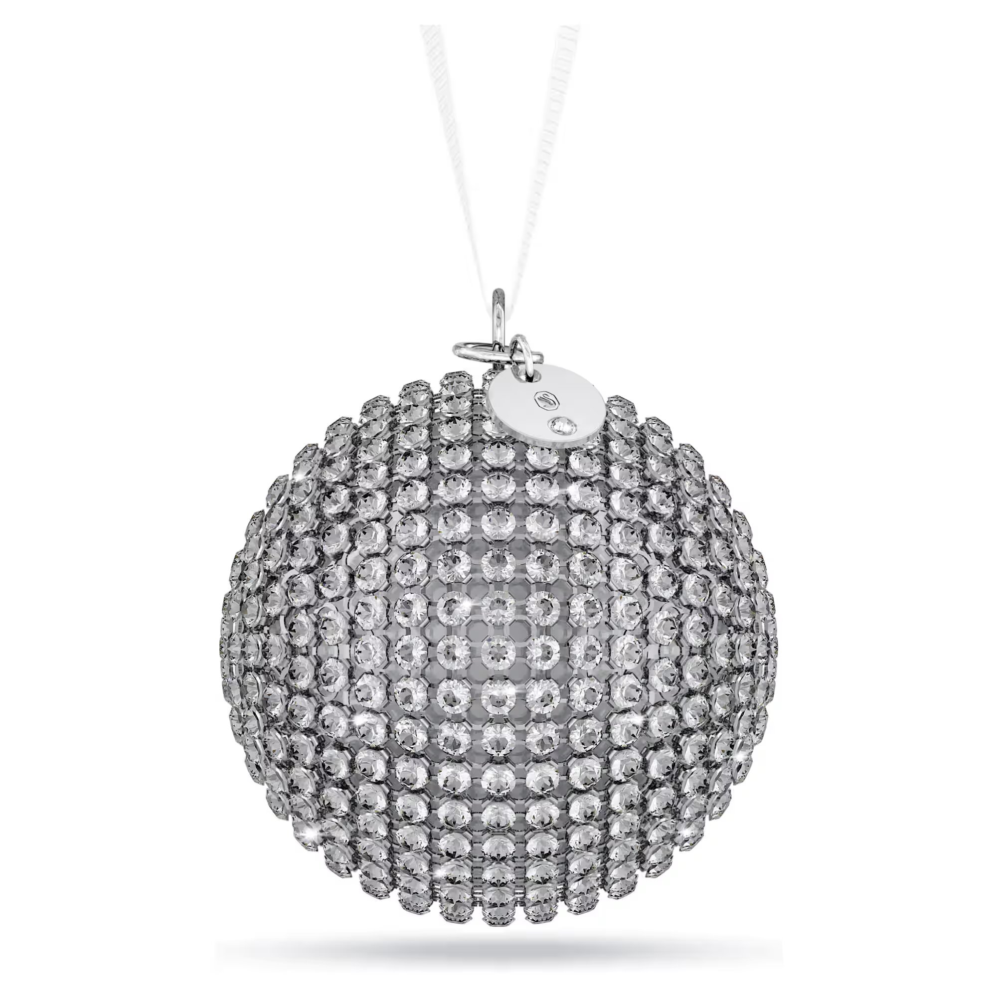 Swarovski 2026 NEW Holiday Magic Mesh Ball Silver