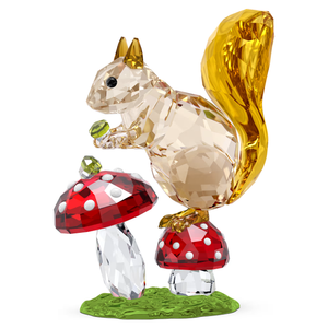 Swarovski 2024 New Idyllia Squirrel And Mushrooms