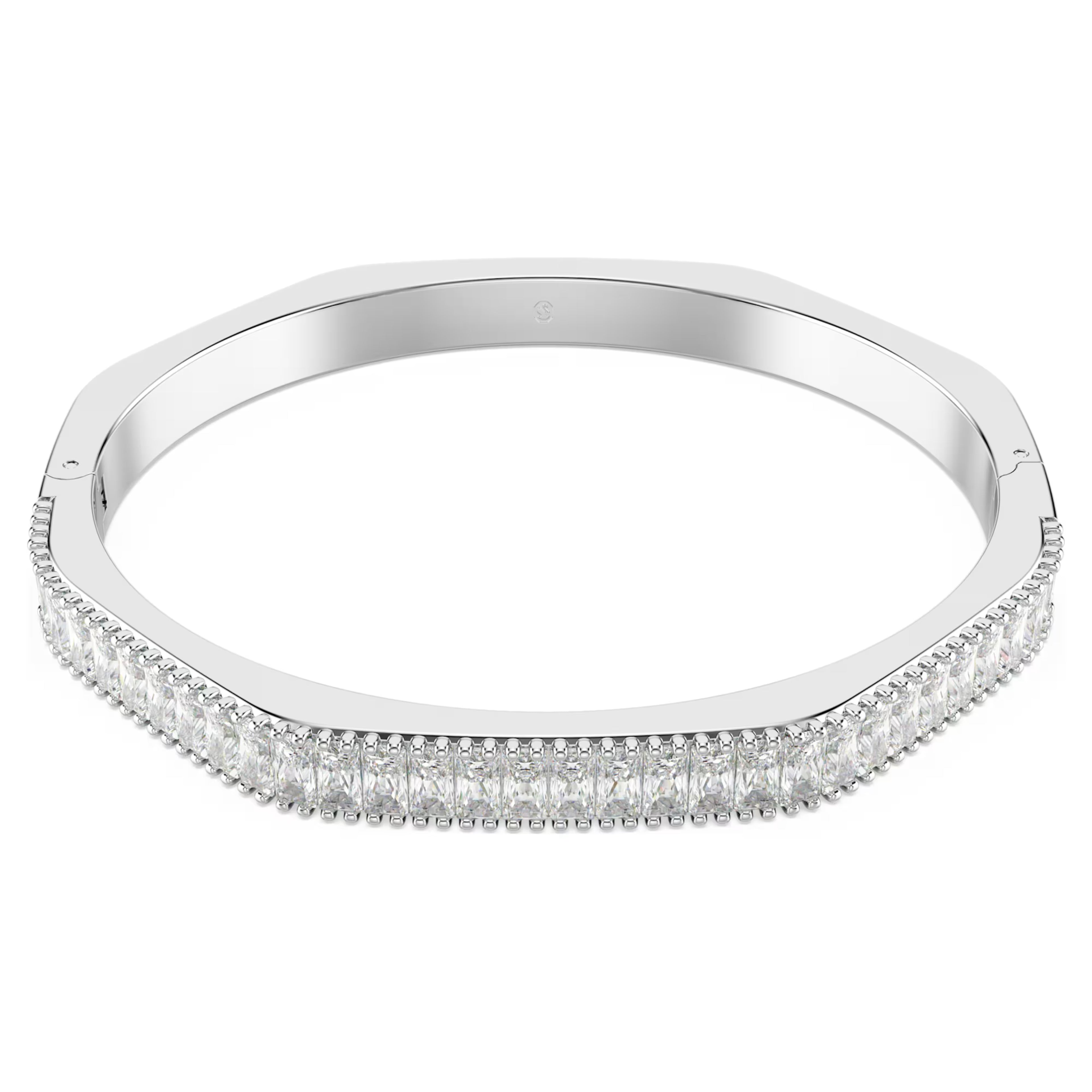 Swarovski Matrix Bangle Baguette Octagon Rhodium Plated