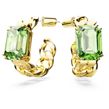 Swarovski Millenia Hoop Octagon Green Earrings*
