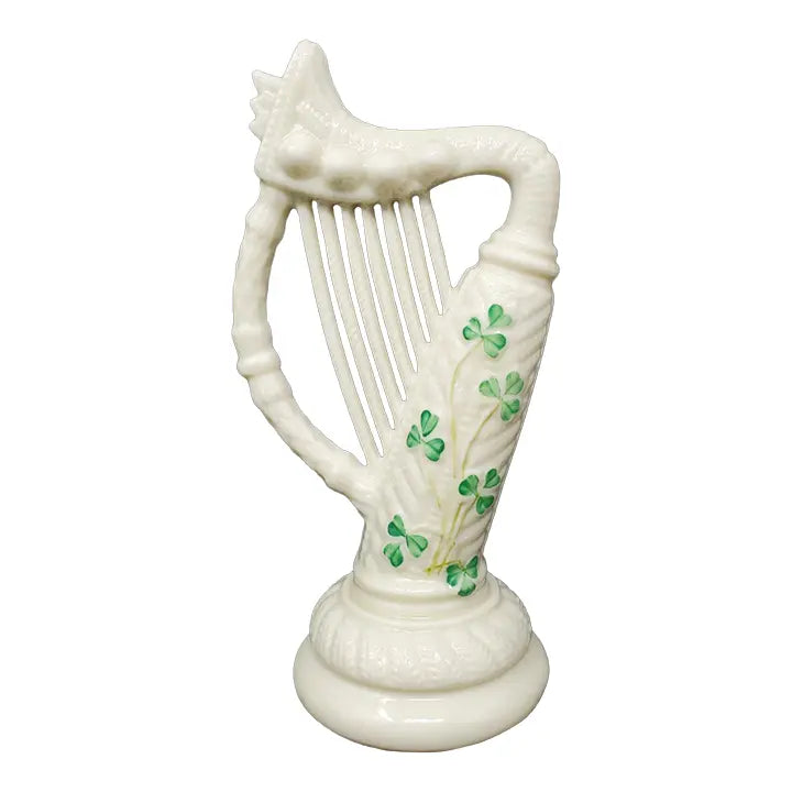 Belleek Pottery Harp 6.5"