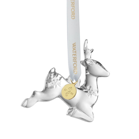 Waterford Crystal 2023 NEW Mini Reindeer Ornament