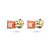 Swarovski Stilla Orange Stud Earrings Gold-Tone