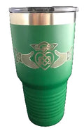 Polar Camel Irish Claddagh Green 30oz Tumbler