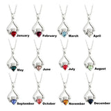 Solvar Claddagh Silver Birthstone Pendant