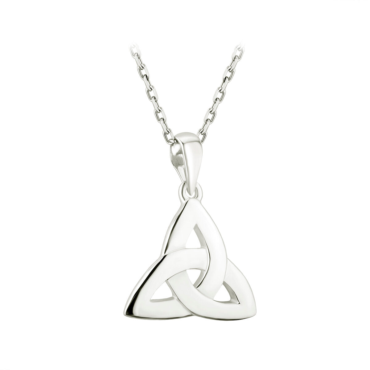 Solvar Sterling Silver Trinity Knot Necklace