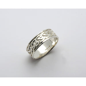 Fado 14ct White Gold Celtic Knot Ring