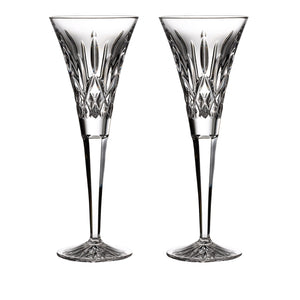 Waterford Lismore Champagne Flute, Pair